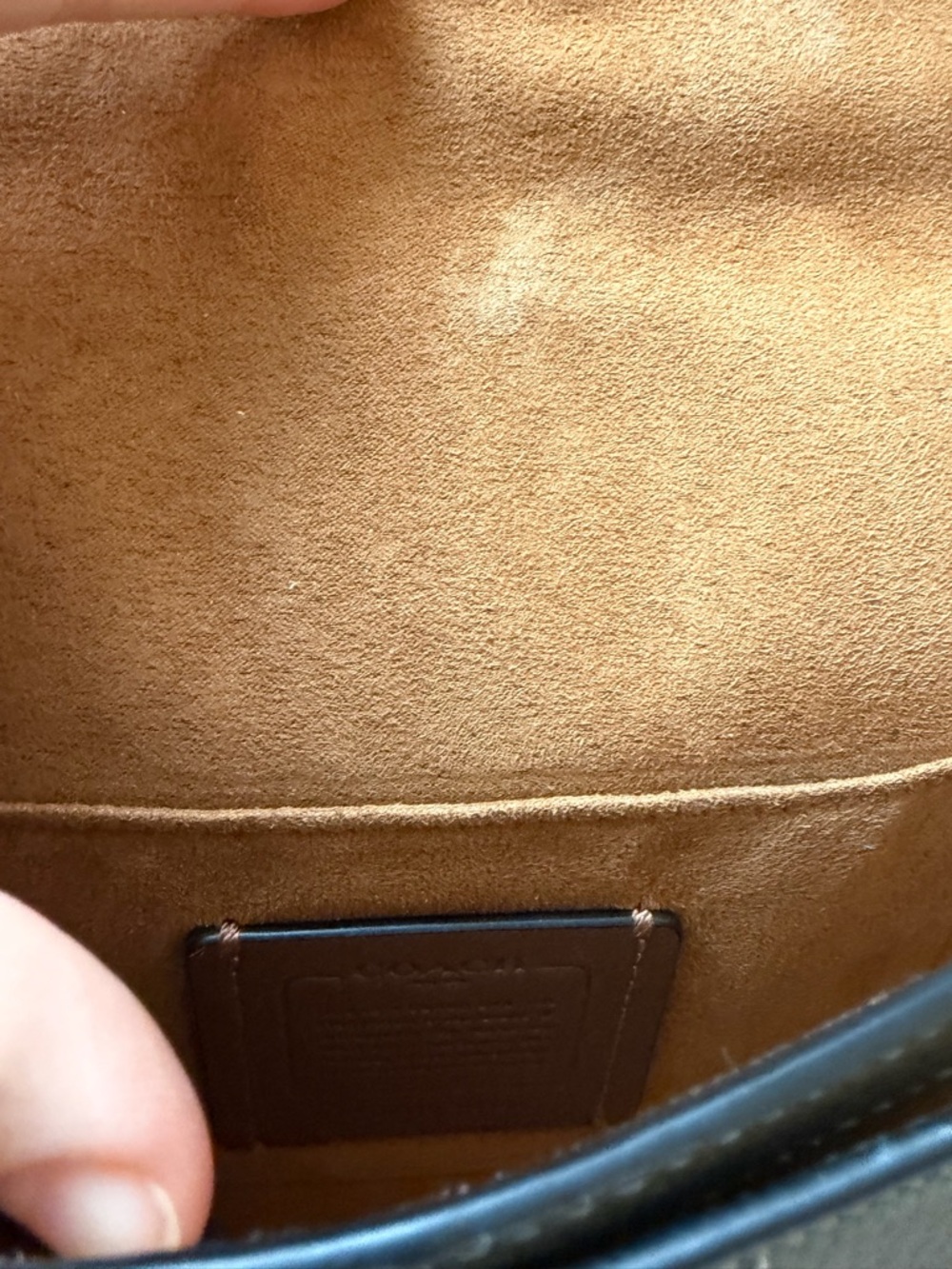 Coach Pink, Olive & Tan Leather Crossbody Saddle Bag - Picture 6 of 12